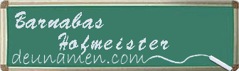 Barnabas Hofmeister Visitenkarte